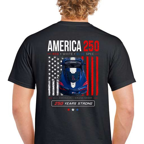 BOS America 250 Corvette Short Sleeve Tee