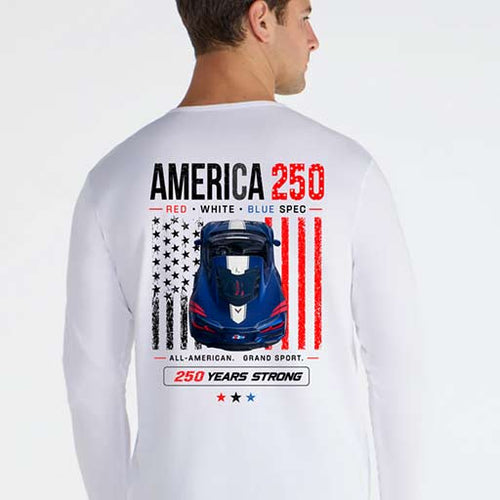 BOS America 250 Corvette Long Sleeve Tee